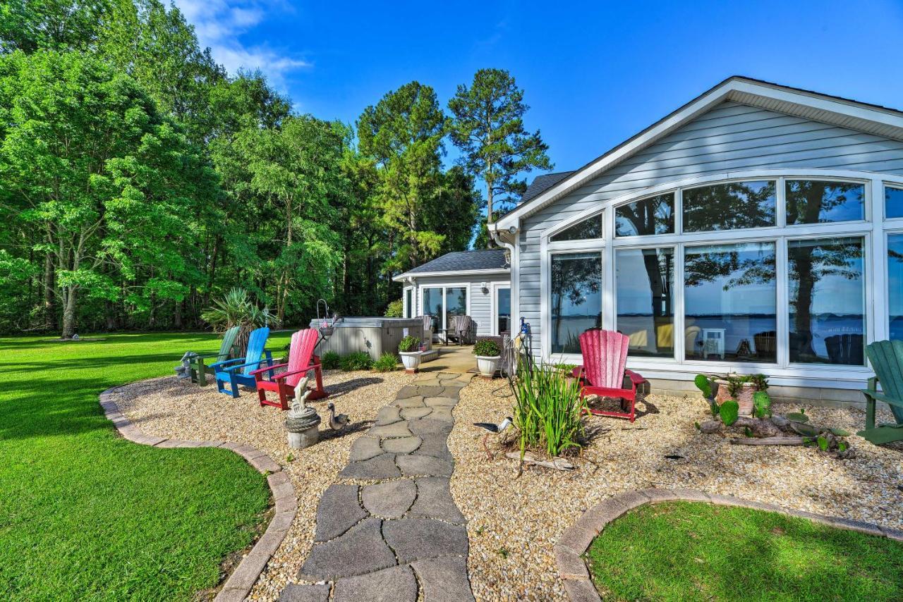 Bayfront Blounts Creek Home Private Beach And Dock! Whichard Beach Kültér fotó