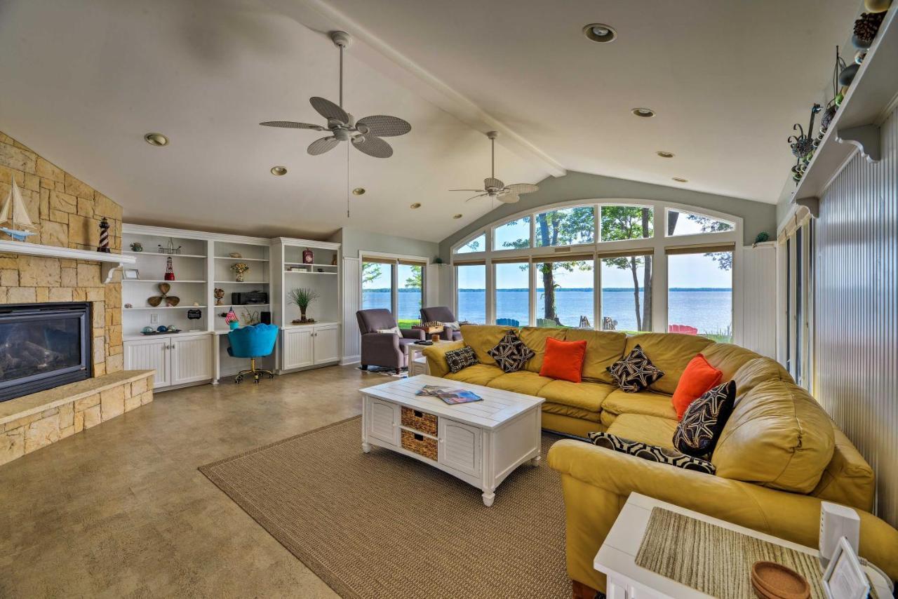 Bayfront Blounts Creek Home Private Beach And Dock! Whichard Beach Kültér fotó