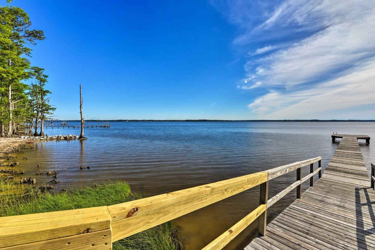 Bayfront Blounts Creek Home Private Beach And Dock! Whichard Beach Kültér fotó